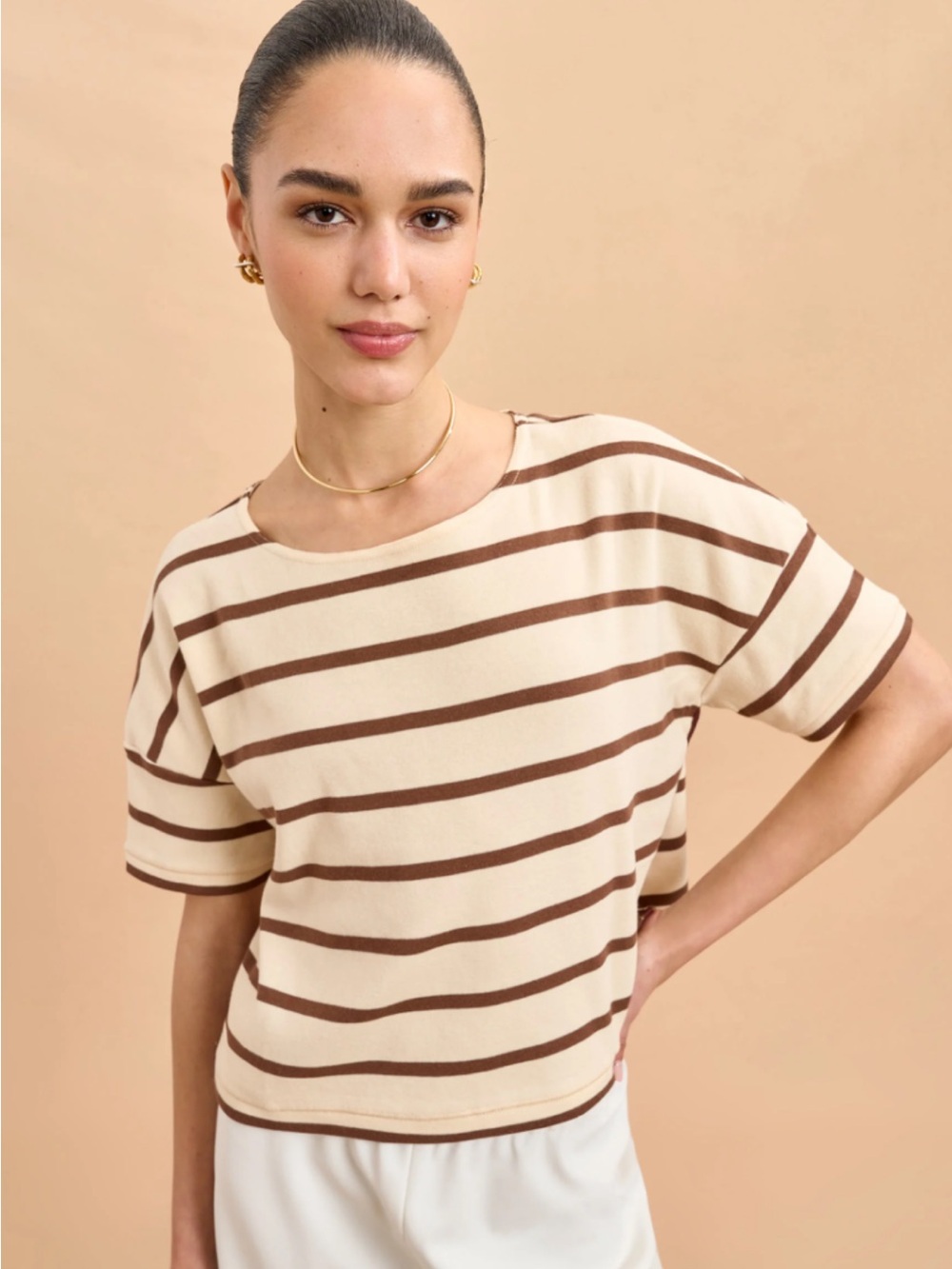 La Ligne Breton Short Sleeve Breton Tee